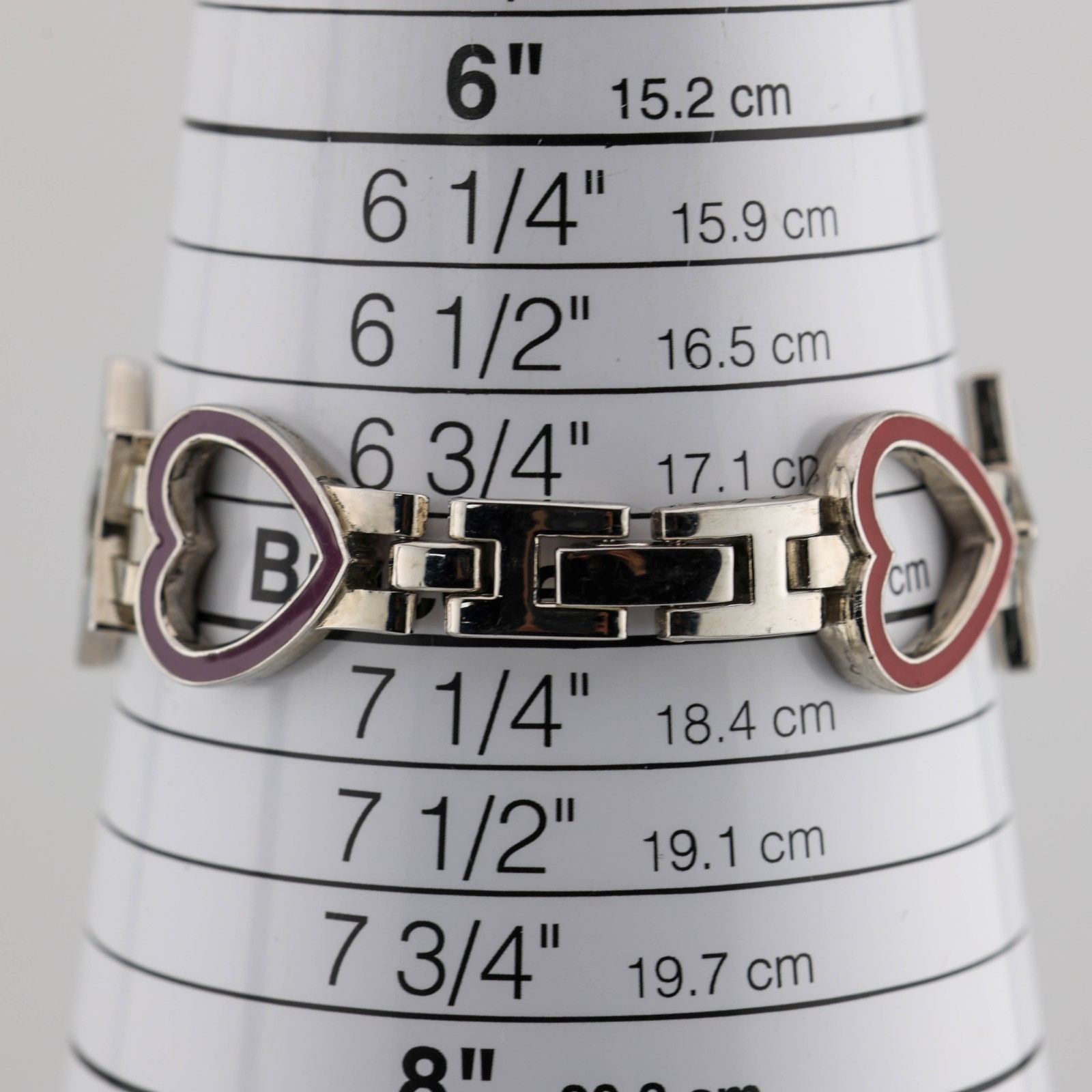 ACCUTIME WATCH CORP. #S271 Heart Shape Quartz Women’s Watch Sz. 7″ New Battery