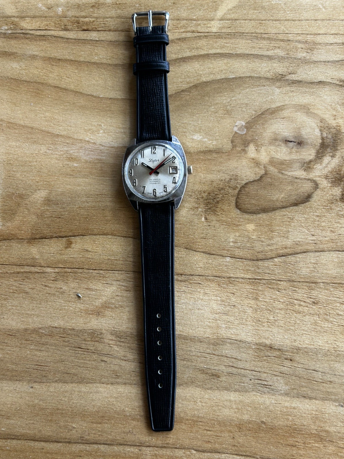 Vintage Men WIRST WATCH Lator AUTOMATIC 25 JEWELS CAL. ETA 2783 SWISS STEEL