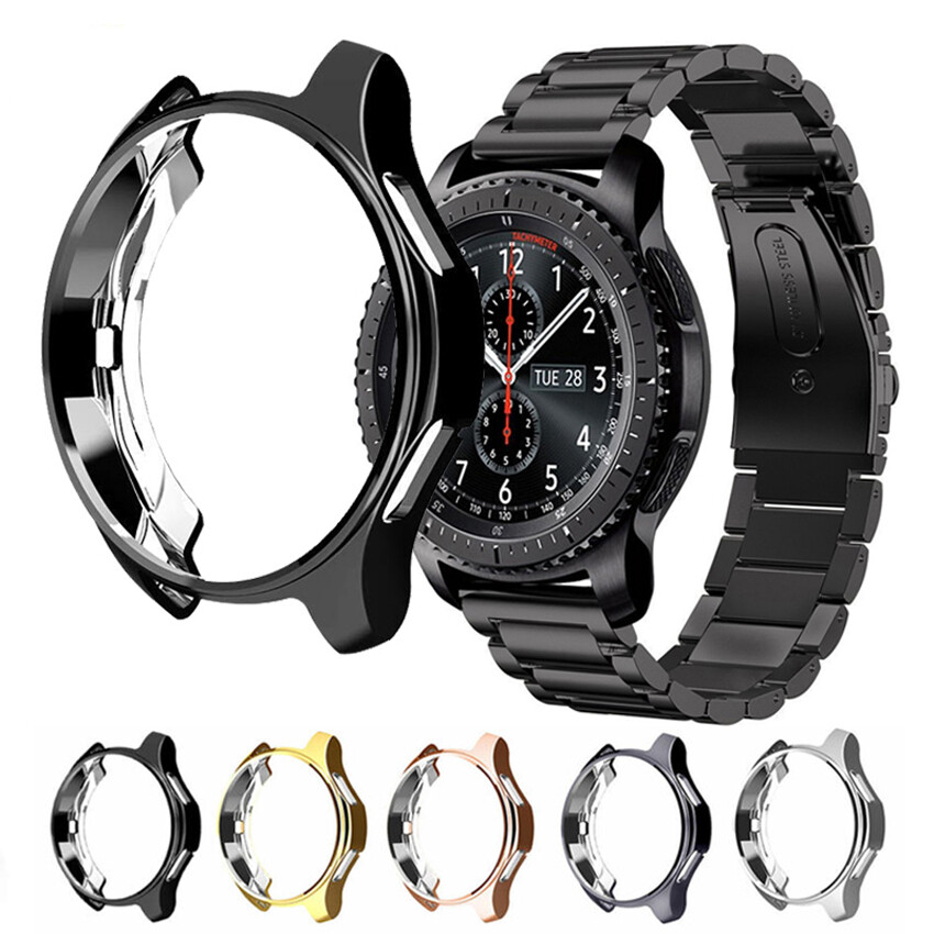 For Samsung Galaxy Watch Screen Protector Case TPU Bumper Cover 42mm 46mm Shell