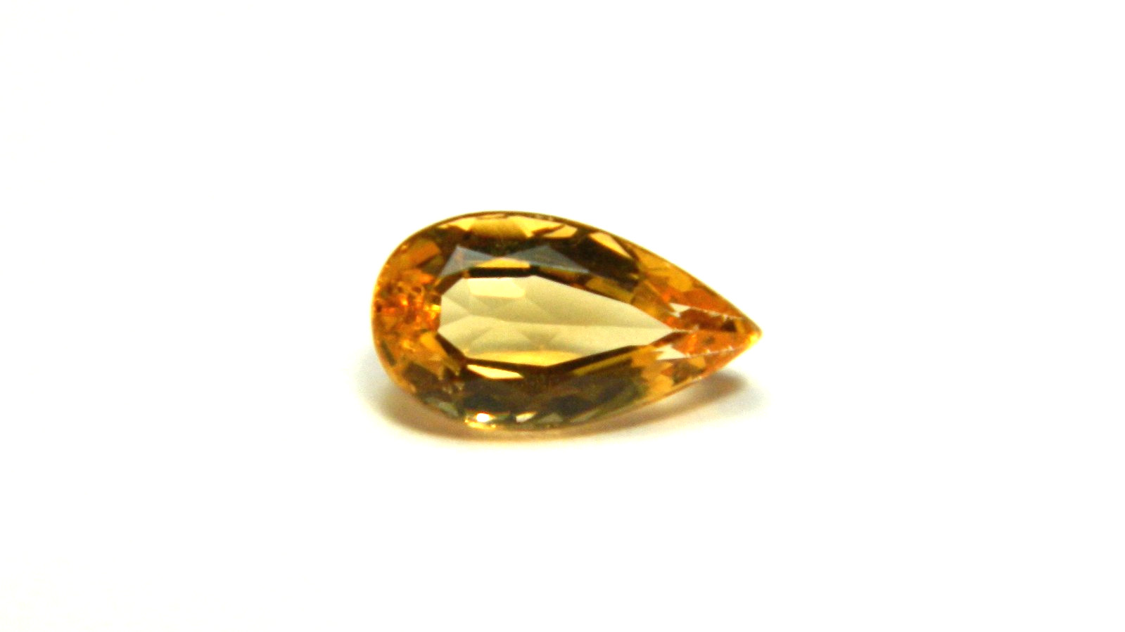 Imperial Topaz 1.05 Ct Clarity IF Pear Cut Natural Golden Brazil I198