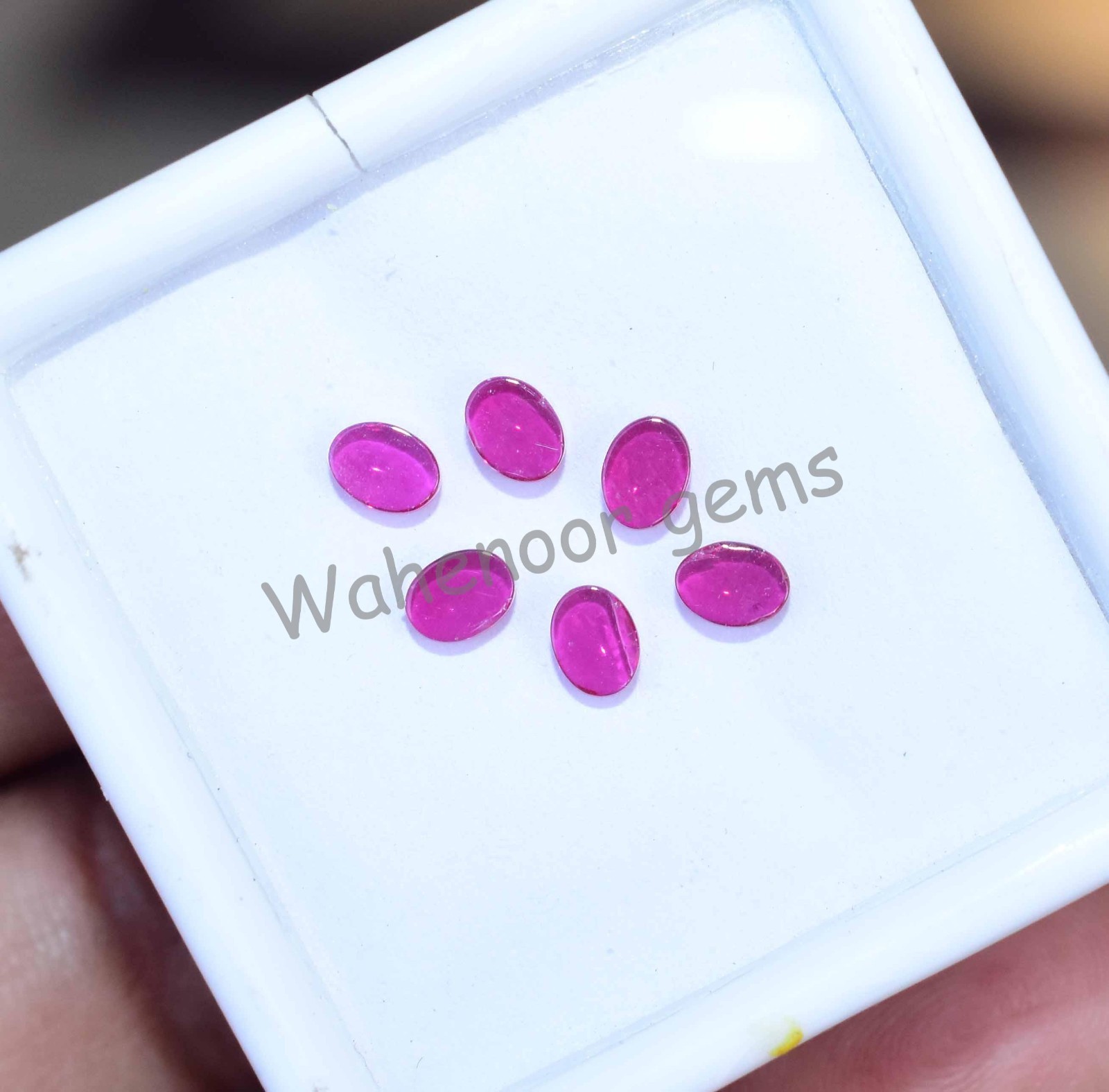 6 Pcs Natural Mogok Pink Ruby Oval 4×3 mm Certified 2.50 Ct Loose Gemstone