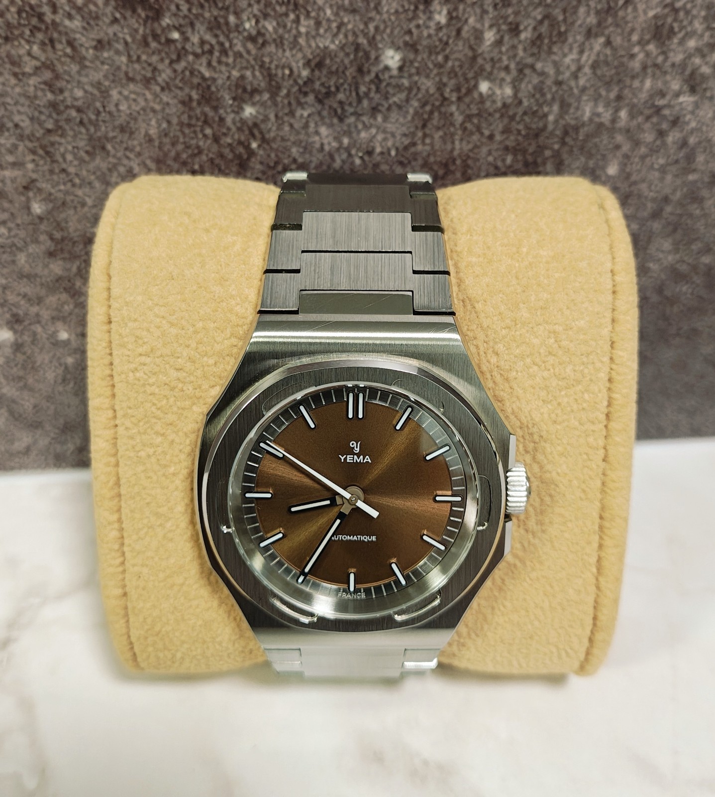 Yema Urban Traveller Automatic Brown Dial 39mm Full Set