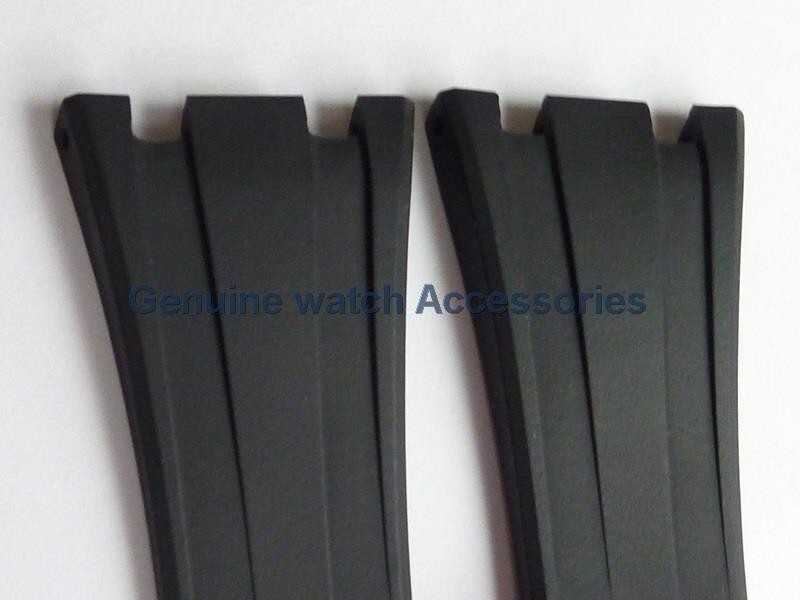AUDEMARS PIGUET ROYAL OAK BLACK RUBBER SILICON(28mm X 18mm) STRAP BAND BRAND NEW