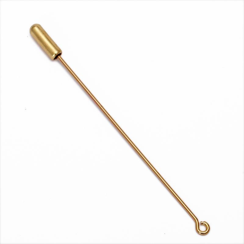 20pcs/lot 50/70mm Stick Metal Brooch Base Pin Safety Stopper Needle for Diy Lape