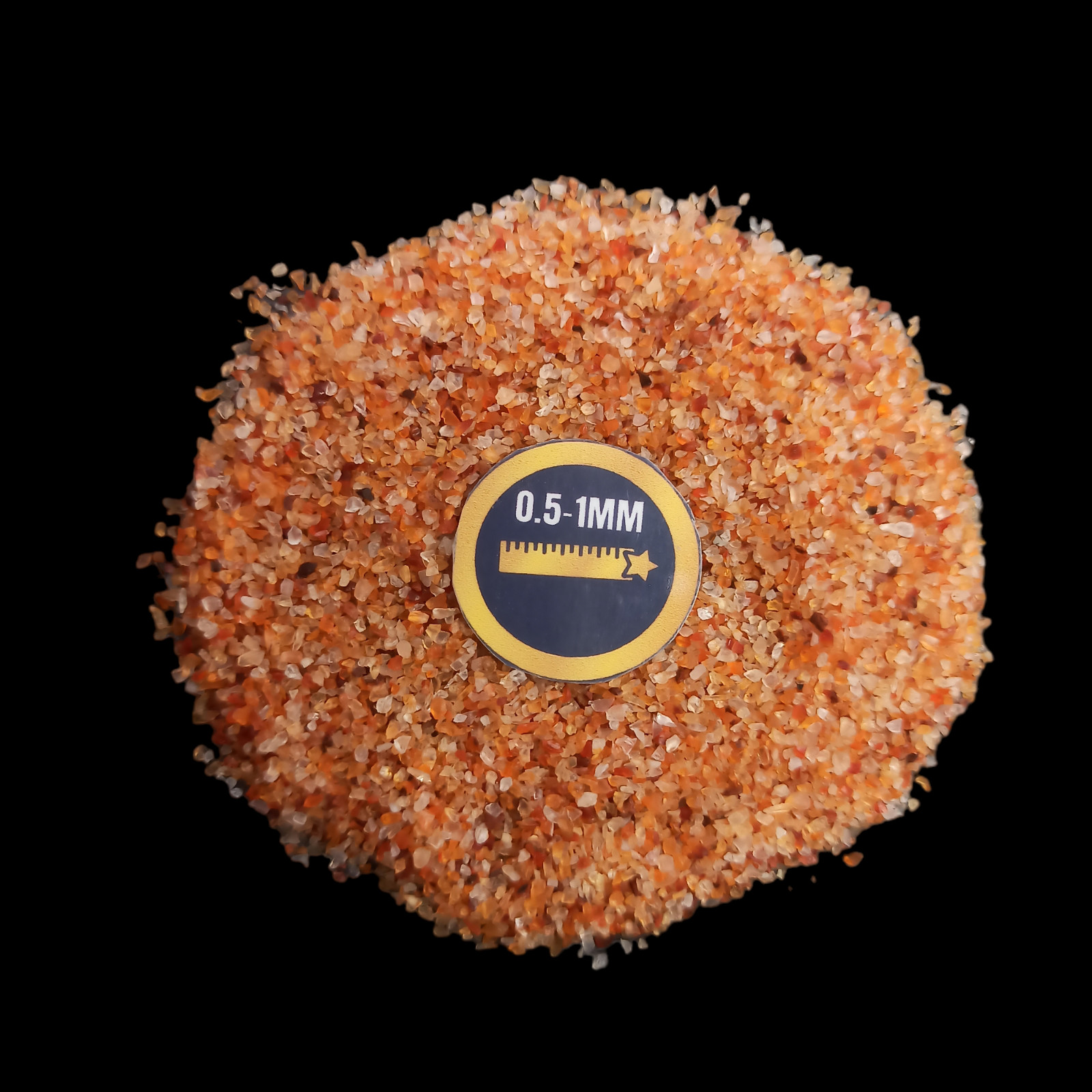 Carnelian gemstone crushed Coarse 0.5-1mm Gemstone For Jewelry Making