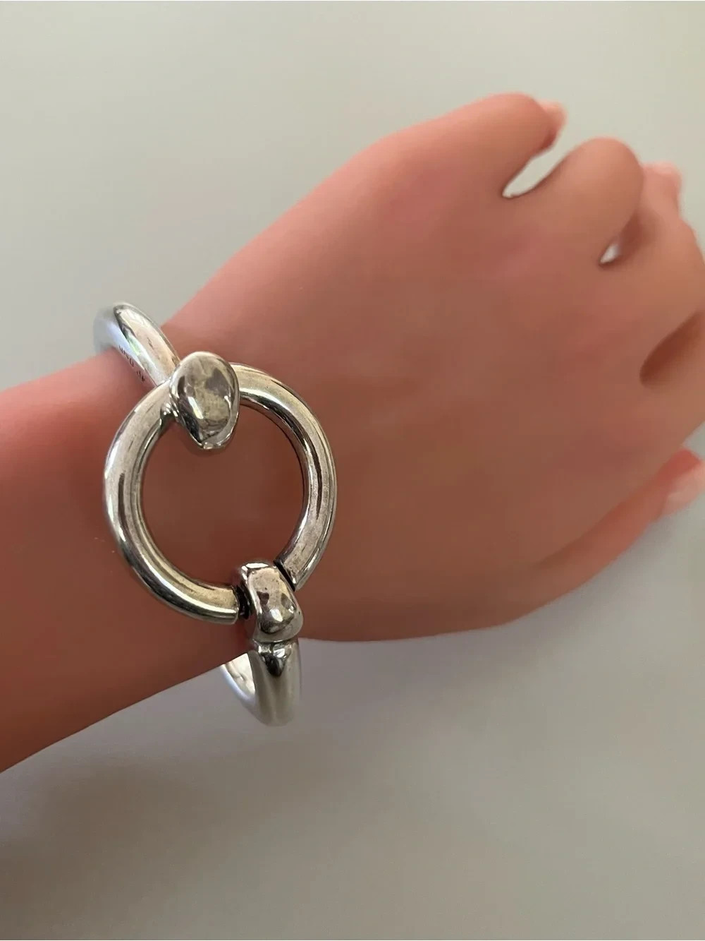 UNOde50 “Hooked On A Feeling” Silver Plated Bangle Bracelet, rare