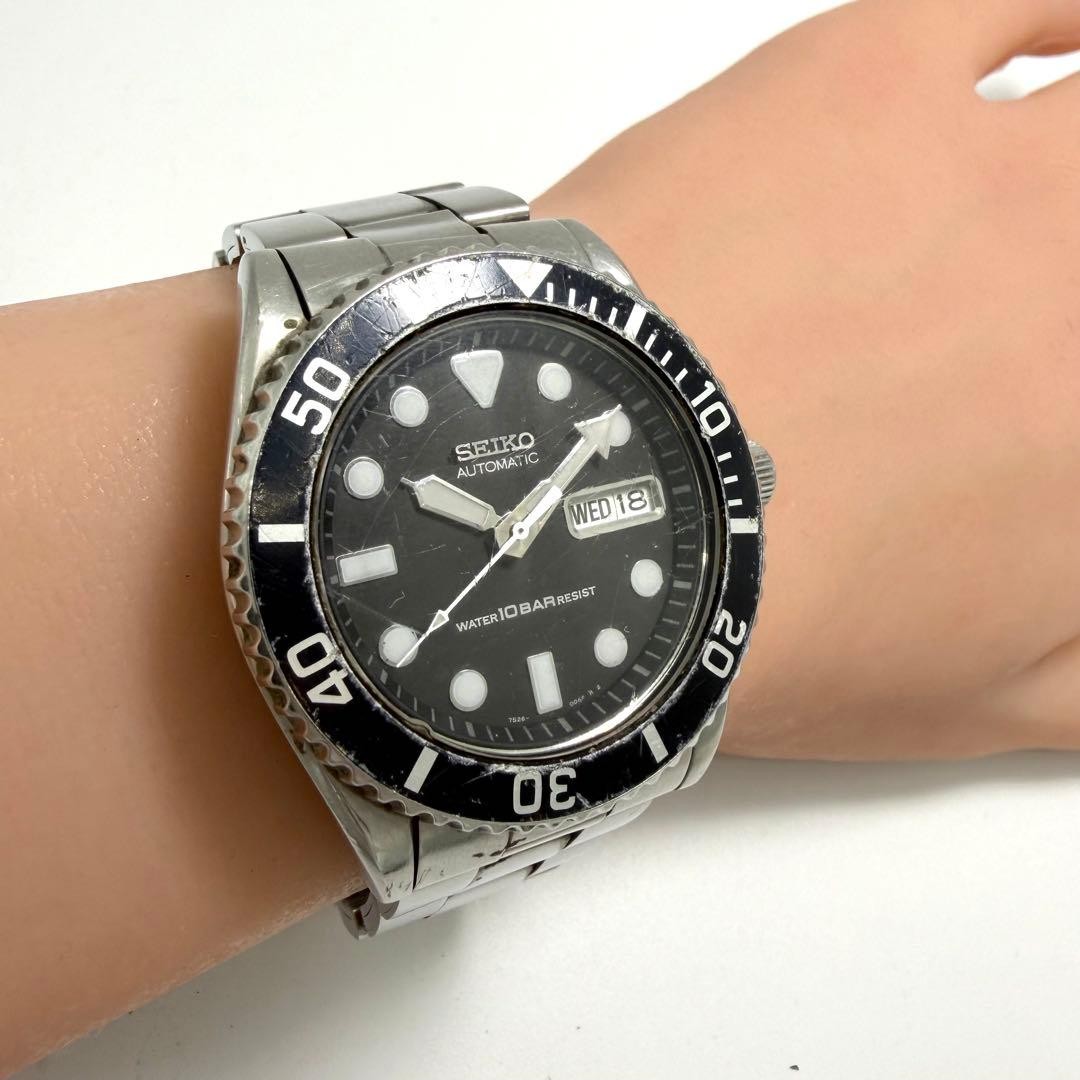 SEIKO Diver’s Watch 7S26-0040 Men’s Automatic Excellent Condition