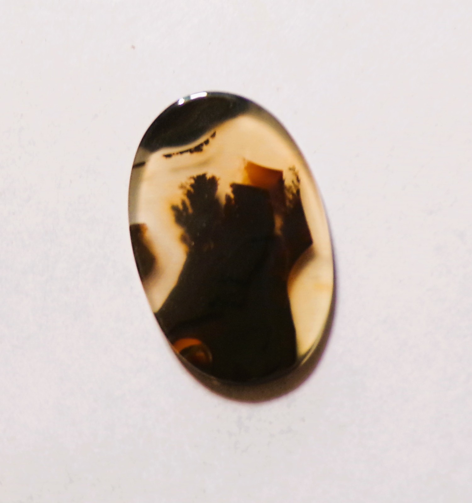 6.40 Cts Natural Shazar Dendritic Agate Cabochon Loose Gemstone 23X15X1.9MM 192