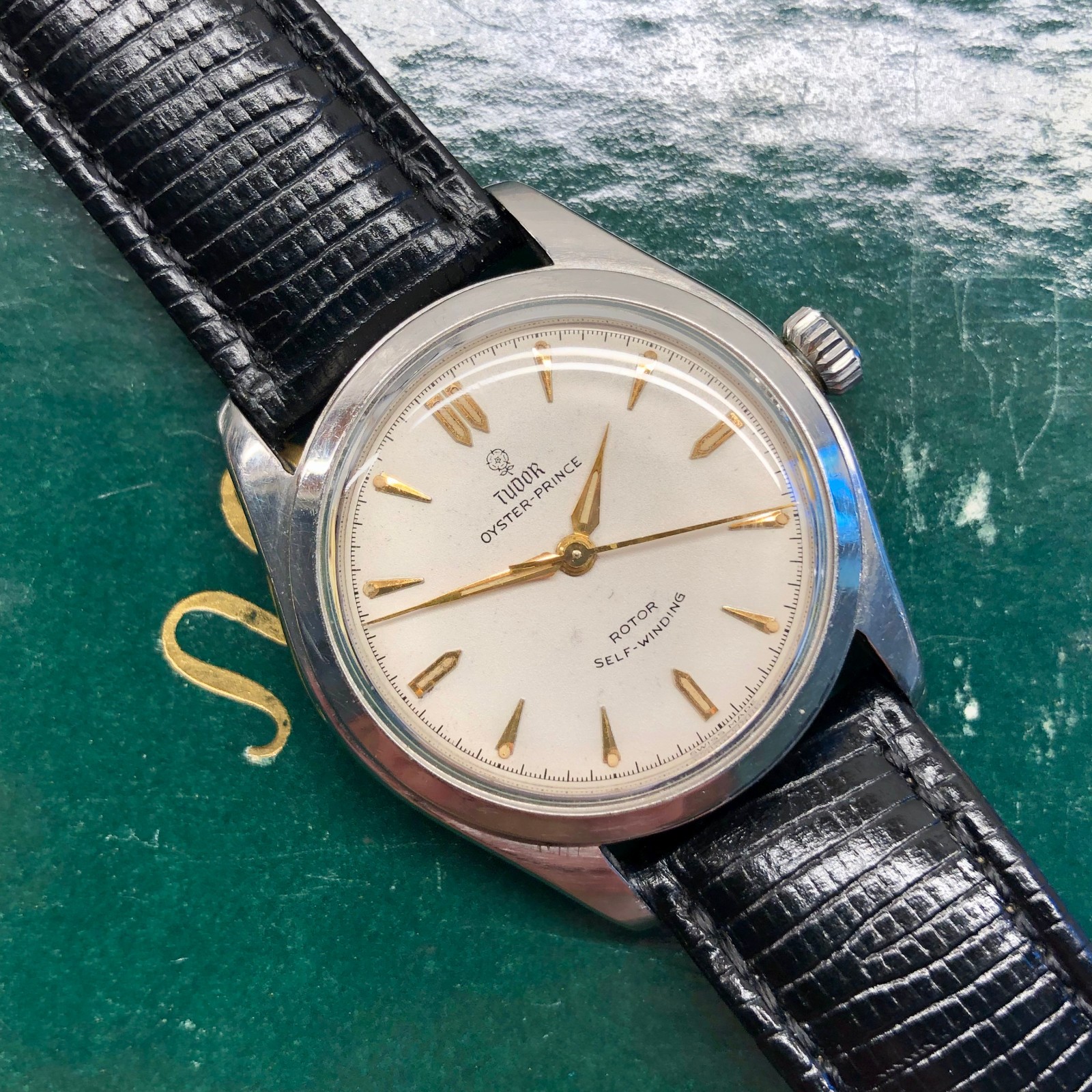 Tudor Oyster Prince 7808 Small Rose White Dial Stainless Steel Automatic Watch