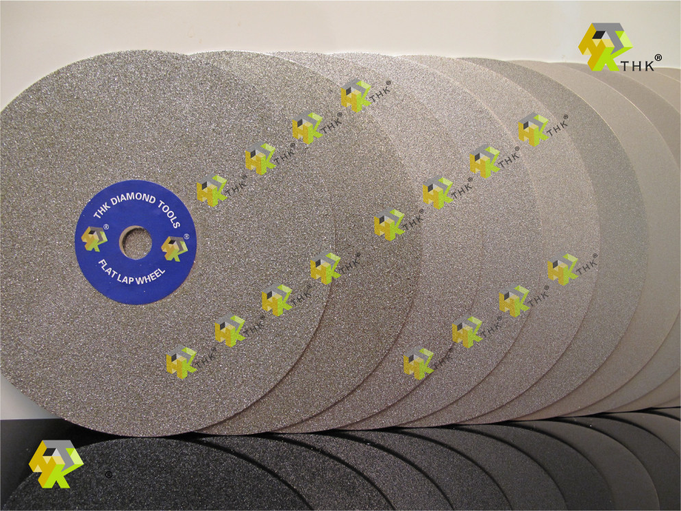 12 pcs THK Diamond coated 6″ inch 150mm Flat Lap wheel Lapidary polishing disc U