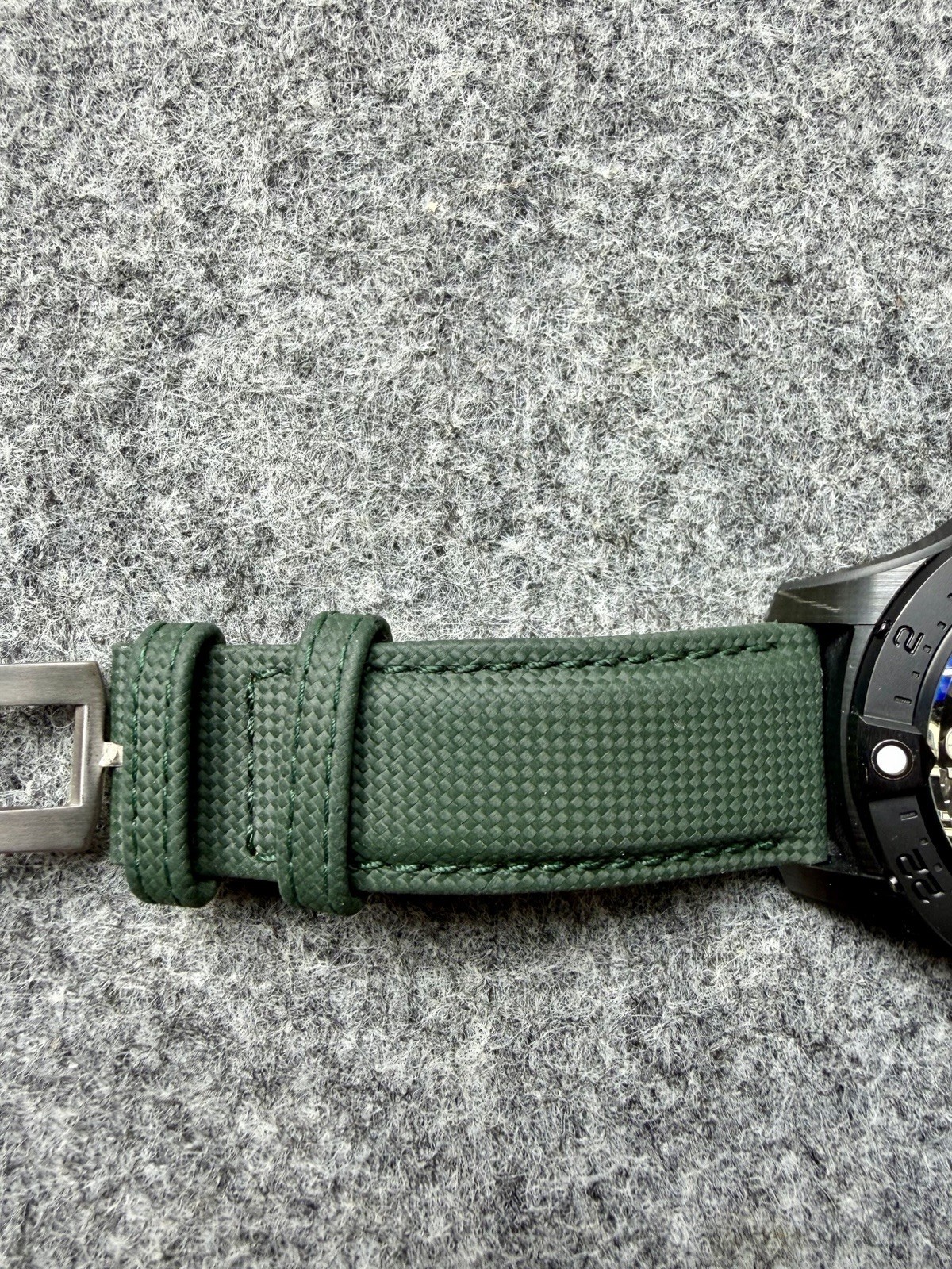 Breitling Avenger Automatic GMT 44mm Black Dial Green Leather Strap 300m