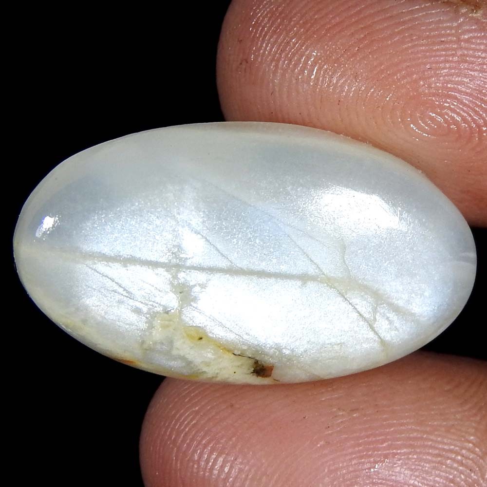 19.35Cts100%Natural Quality Silky Monnstone Oval Cabochon Loose Gemstone