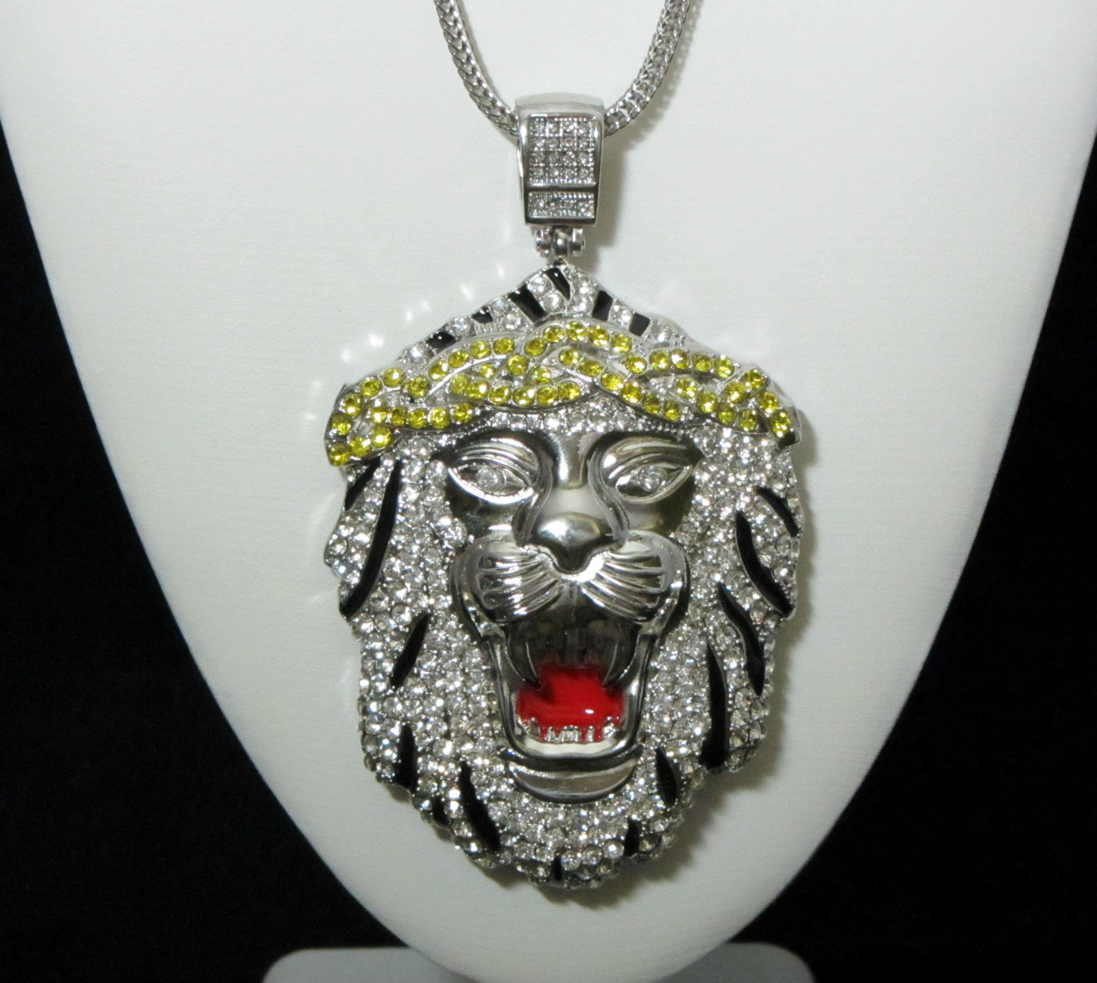 BIG SEAN ICED LION HEAD PENDANT (NO CHAIN INCLUDED) HIP HOP CZ BLING