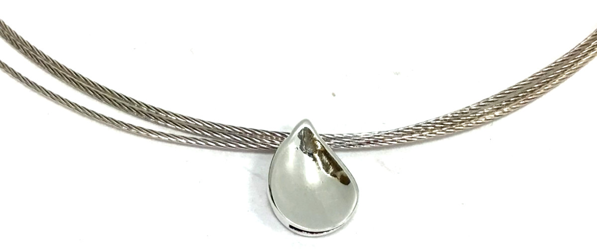 (MA3) Milor Italy 925 Sterling Silver 8.8 Grams Three-Strand Cable Necklace 16″