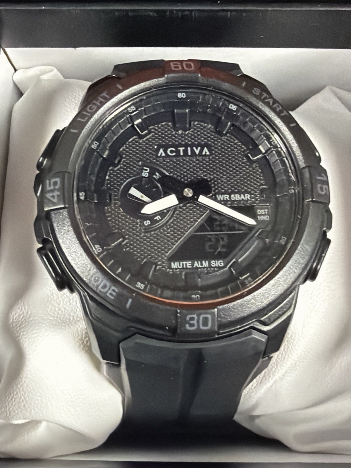 Activa Spry X Invicta Digital Essentials Men 53mm ABS Black SK160 NEW
