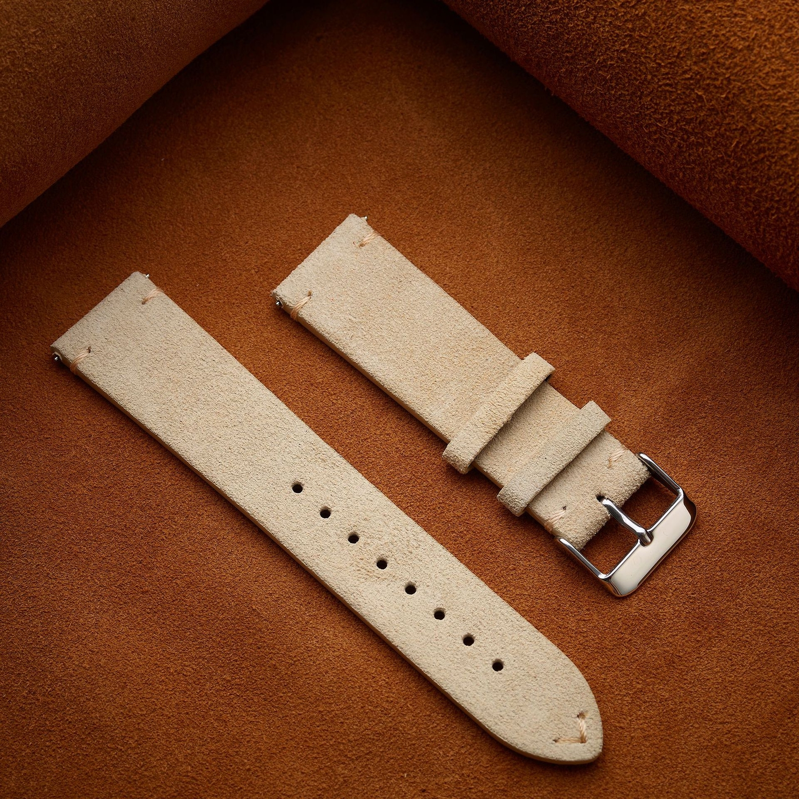 Vintage Suede Leather Bracelet Quick Release Watch Band 14mm 16mm 18mm 20mm US