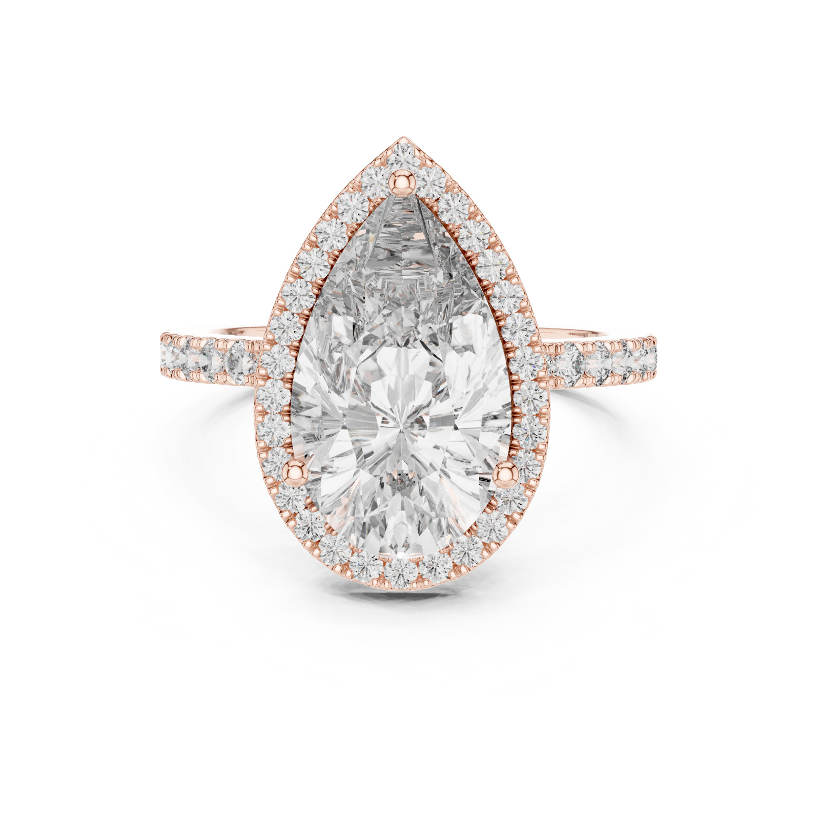 Lovely 3.95 Ct White Diamond Solitaire Ring. Gift for Love, FREE Diamond Studs