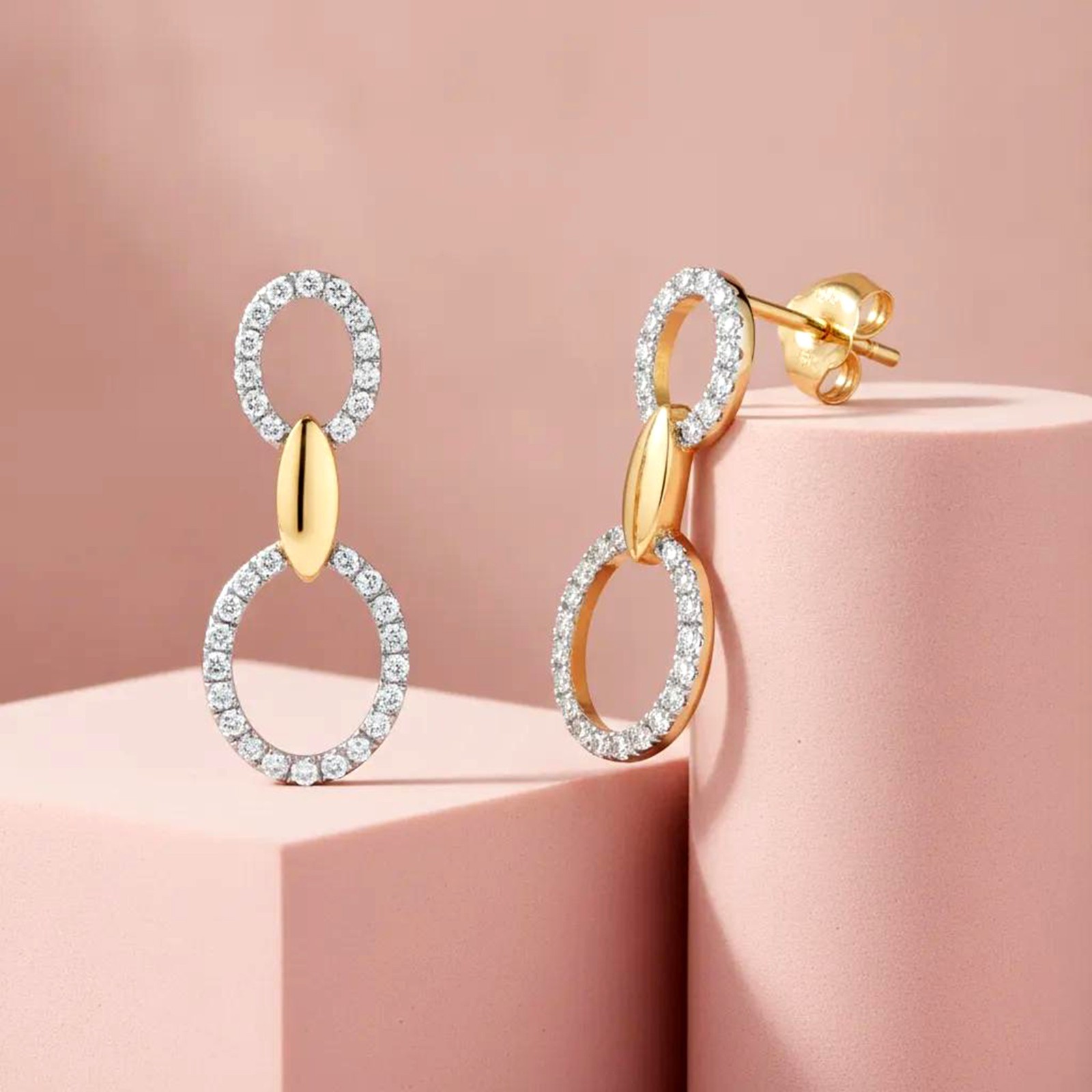Drop Dangle Women’s Earring 925 Sterling Silver 0.35 Ct Round Lab Grown Diamond