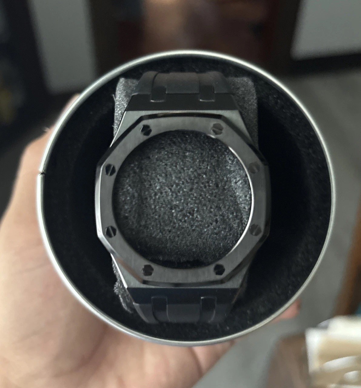 G Shock Mod Kit Black Case Steel Case Rubber Band for G-SHOCK GA-2100 NEW W/Box