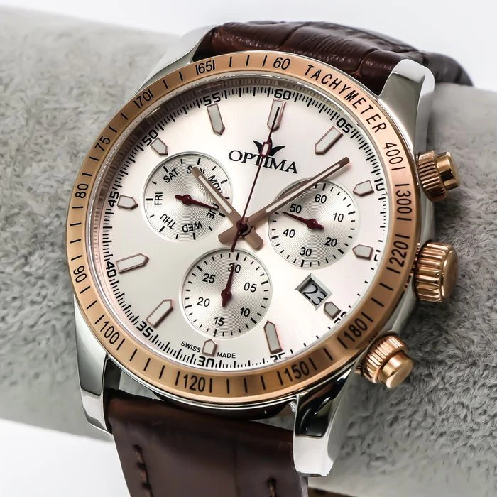 Optima – Swiss Chronograph – OSC432-SRL-1 Swiss Quartz Ronda 45 mm OSC432 50