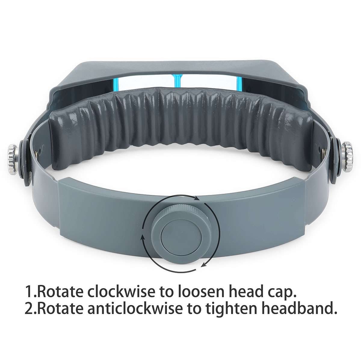 Jewelers Head Headband Magnifier LED Illuminated Visor Magnifying Glasses Loupe