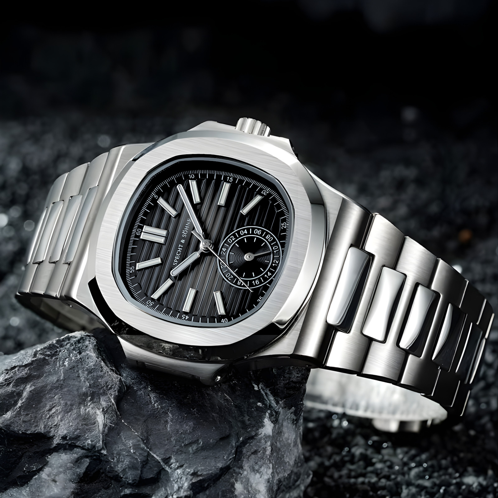 Specht & Söhne Icon 24 Black Edition Stainless Steel Sapphire Glass Watch – UK