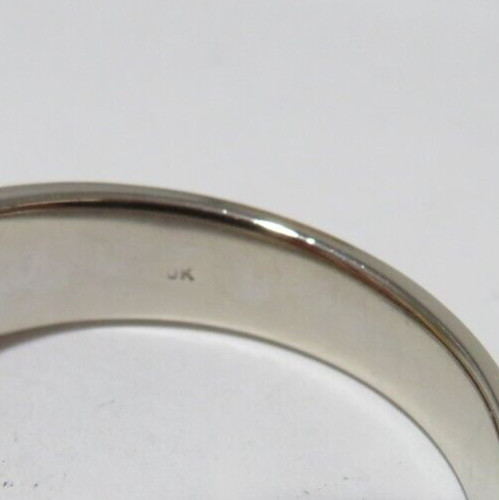 10K WG MEN’S DIAMOND BAND RING 0.07 ct SZ 11.5 6.14 MM WIDE 5.93 gram(G133147-2