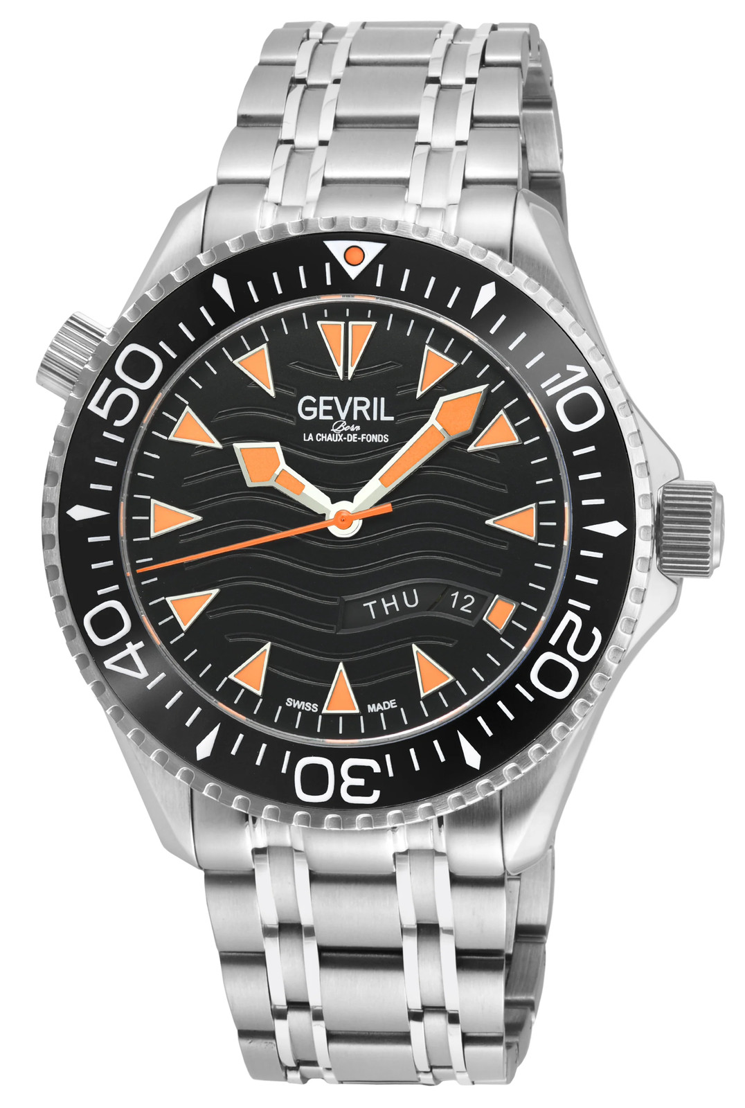 Gevril Hudson Yards Stainless Steel 43mm Swiss Automatic Wristwatch 48833B