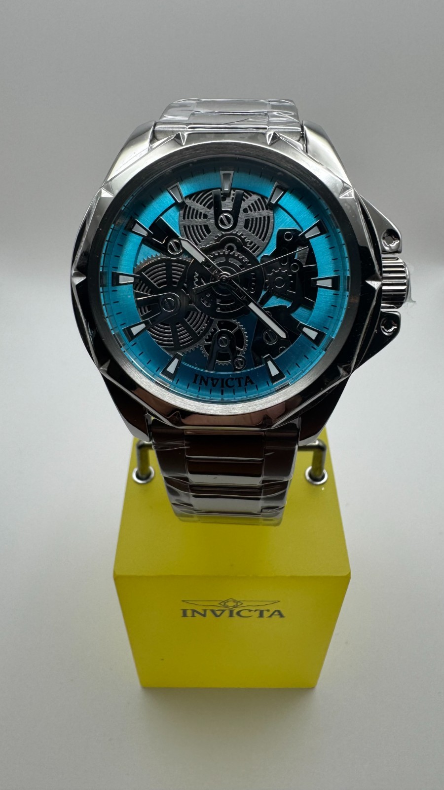 Invicta Vellic Objet D Art Men’s Watch w/ Skeleton Dial – 44mm. Steel (50379)