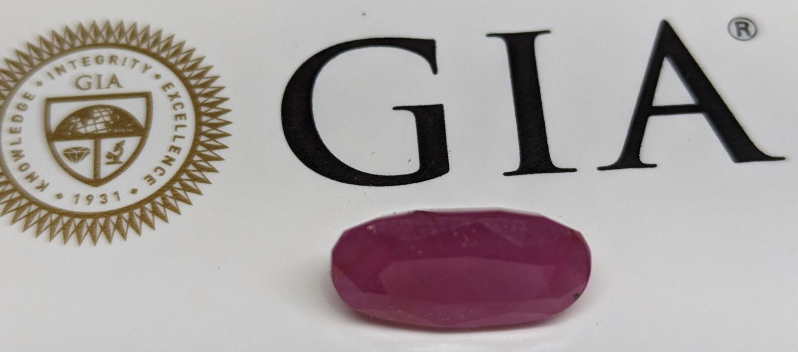 ## GIA Certified ## 5.46 ct Ruby | Untreated | Natural & Genuine!