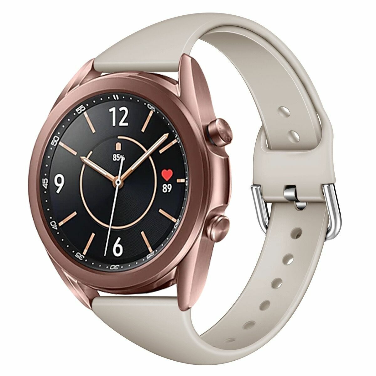 For Samsung Galaxy Watch 3 41mm Active 2 40mm 44mm Silicone 20mm 22mm Band Strap