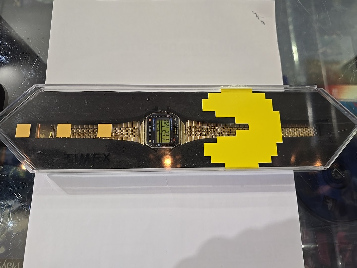 TIMEX x PAC-MAN T80 34mm Stainless Steel Bracelet Watch Gold