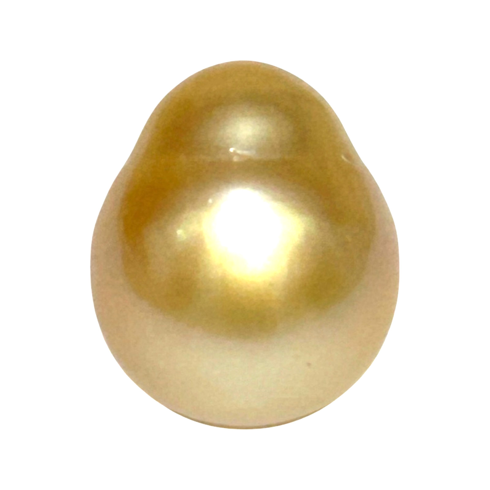 Gorgeous 14.3 x 17mm 23.3 Carats Philippines South Sea Pearl – Rich Gold Oval
