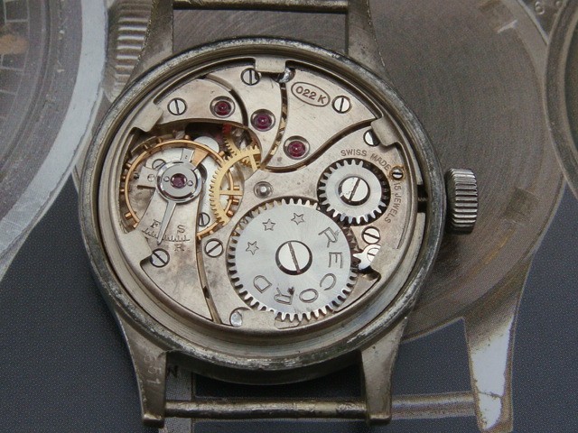 Record Dirty Dozen Military issue WWW WW2 vintage watch sterile dial full srvice