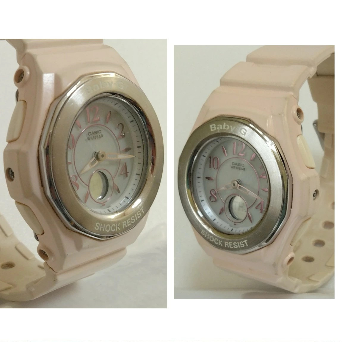 Fully Functional CASIO Women’s Cute Beige Solar Radio Clock Multi Band Six 10 A
