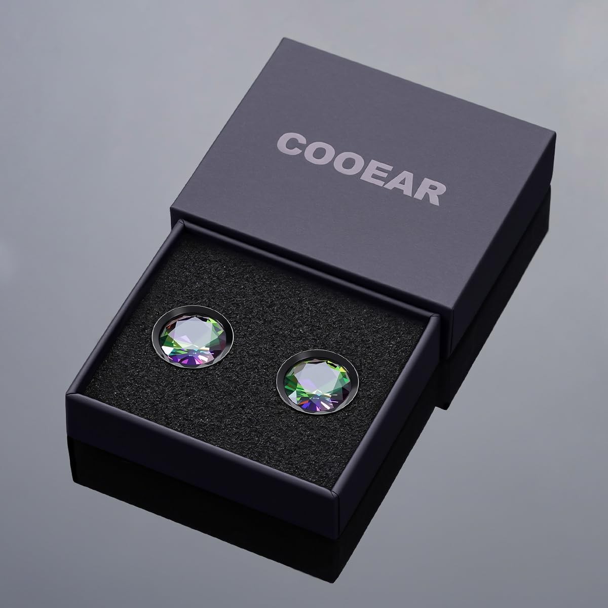 Ear Gauges Plugs Stainless Black Crystal Ear Plugs Screw Back Tunnel Expander…
