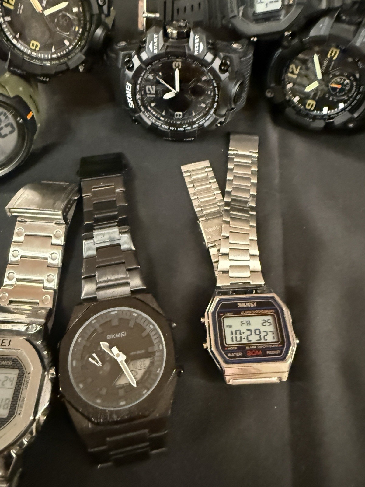 SKMEI Mixed Lot 9 Wristwatches Analog & Digital, Unisex Adults