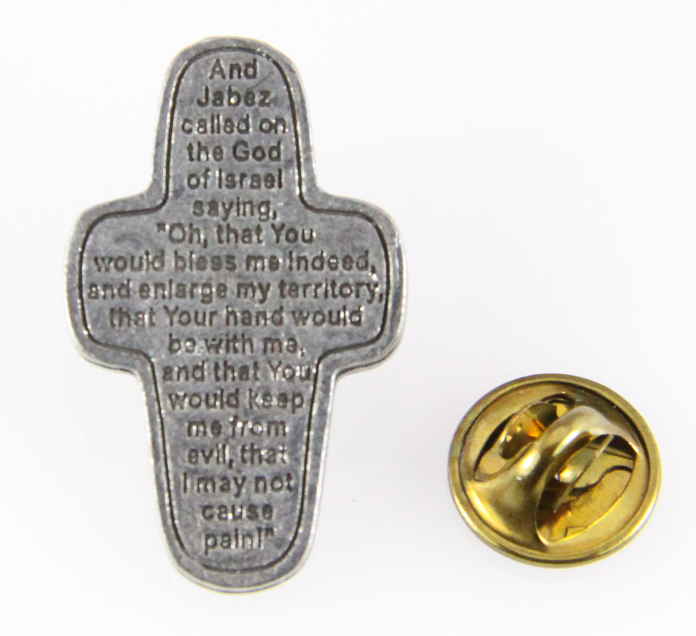 6030161 Prayer of Jabez Lapel Pin Tie Tack Religious Christian Bible Verse