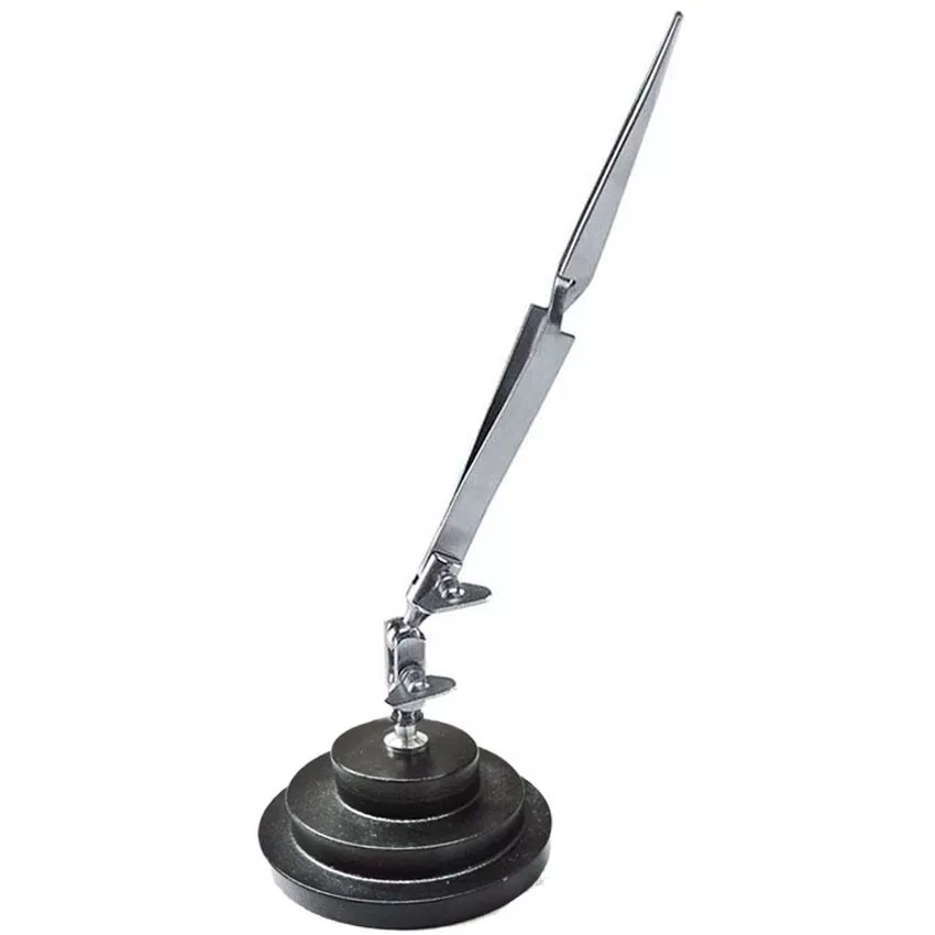 Third Hand Base & Cross Locking Tweezer 3rd Helping Jewelry Soldering Bench Tool