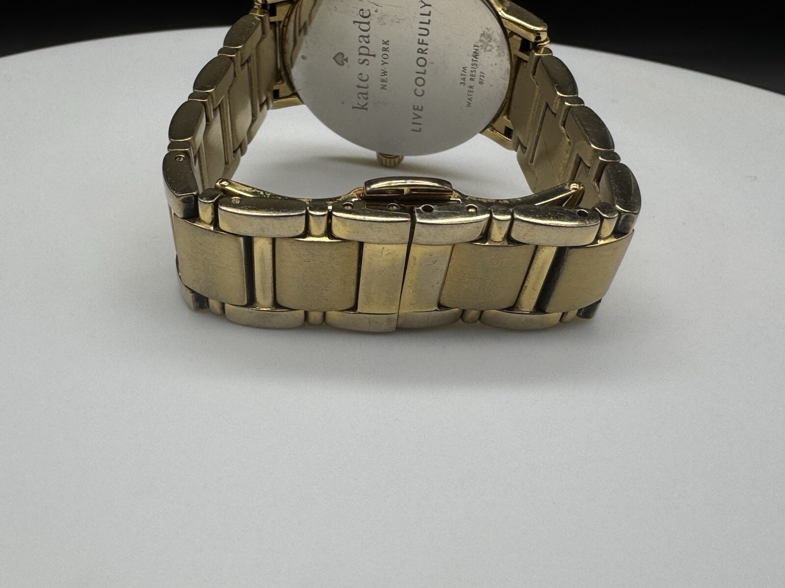 Kate Spade New York Metro Dot Womens Gold Stainless Analog Quartz Watch 0737