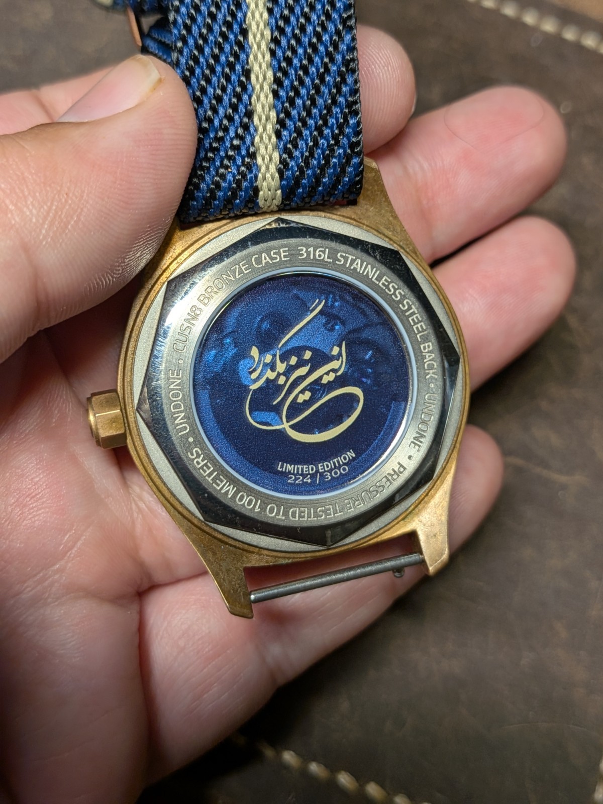 Undone Basecamp Arabian Nights Limited Edition Bronze Lapis Lazuli Watch