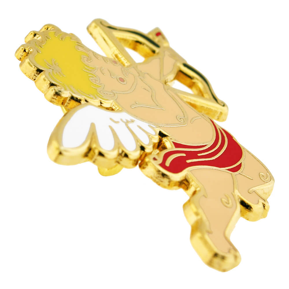 PinMart’s Cupid Love Bee Red Lips Sweetest Valentine’s Day Enamel Lapel Pin Set