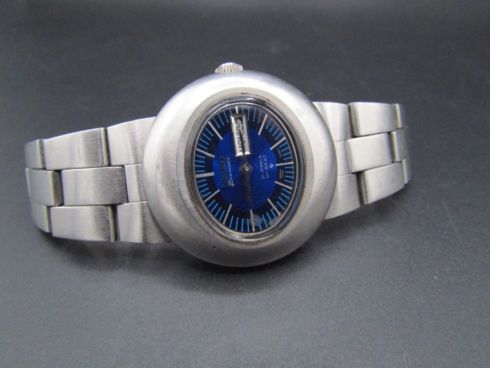 Vintage Rare Seiko Diamatic Hi-Beat Eyeball 2706-7020 Automatic 21 Jewel Watch