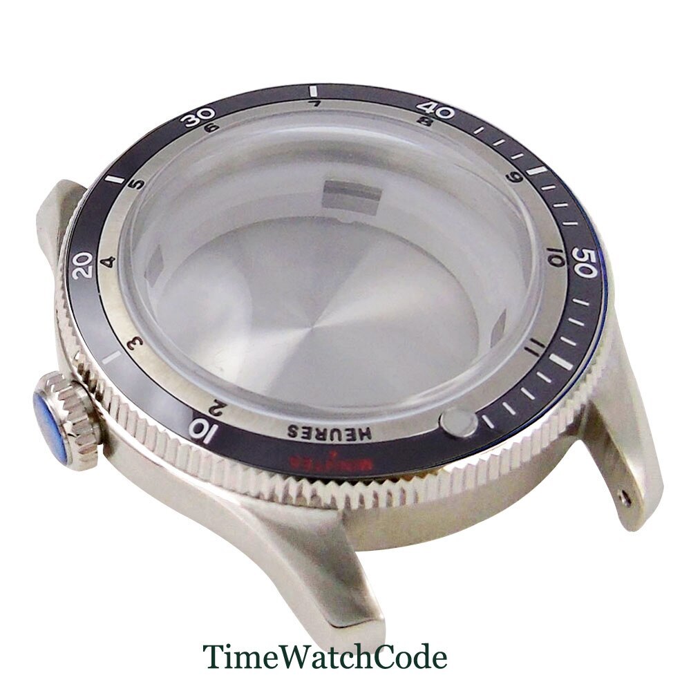 40mm Double Bow Sapphire Crystal Watch Case Fit NH35 NH36 NH38 PT5000 20ATM 316L