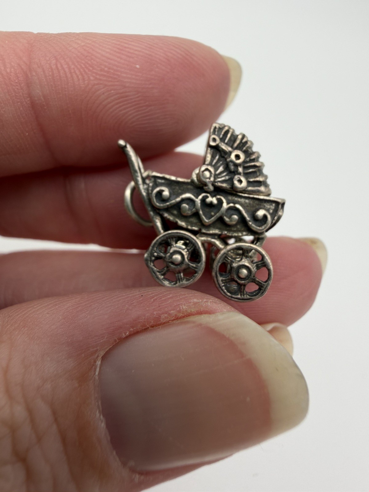 Lot of 6 Vintage Sterling Silver Hinge Movable Opening Mechanical Charms