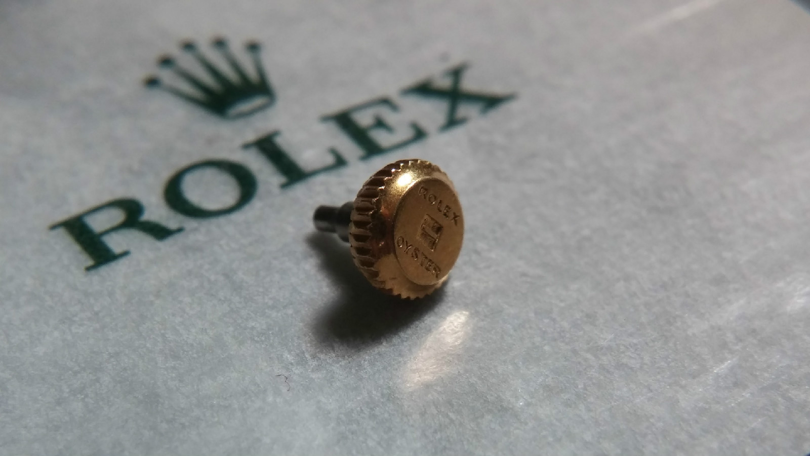 Genuine 18k Yellow Gold 5015 Rolex Oyster Bubbleback Crown Part 5.2mm