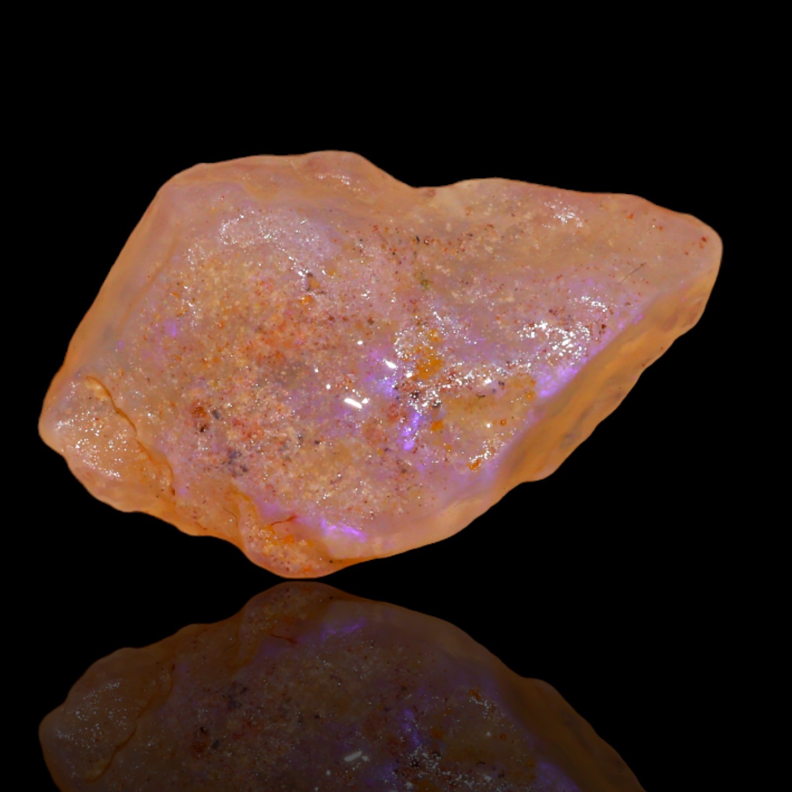 9.05 Cts Natural Australian Fire Opal Loose Gemstone Artisan Rough 24x14x6 mm