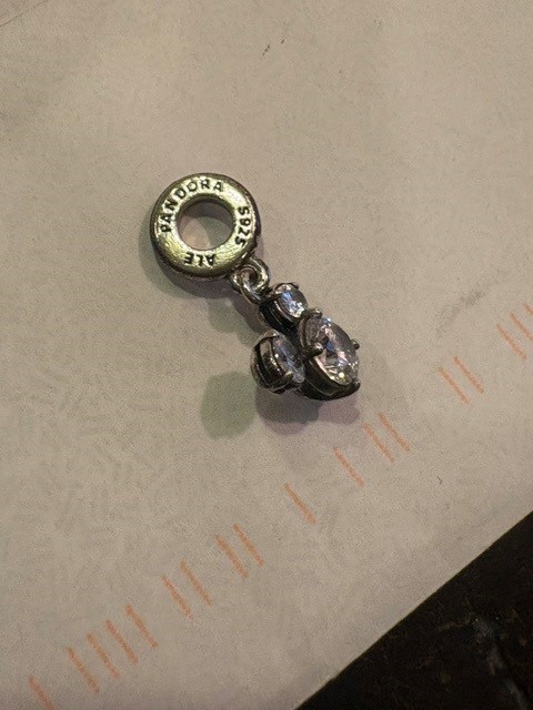 Pandora Disney Mickey Mouse Sparkling Head Silhouette Charm Sterling silver