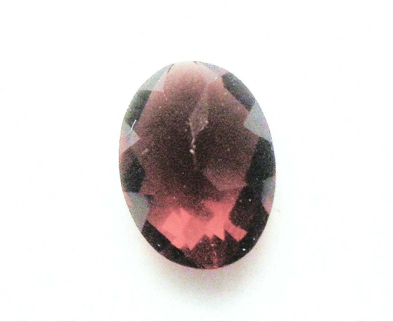 8 X 6 mm OVAL CHECKERBOARD CUT GARNET MOZAMBIQUE AFRICA GEMSTONE B – C GRADE