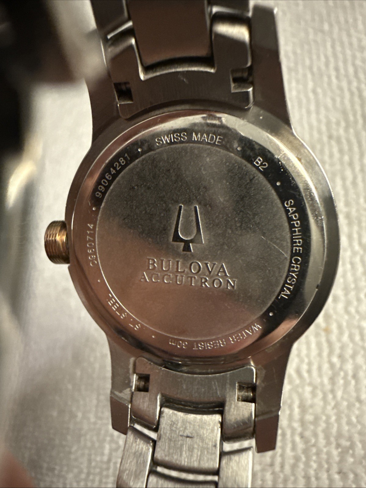Swiss Made Bulova Accutron 65P100 Masella Diamond Accented Two-Tone Ladies Watch
